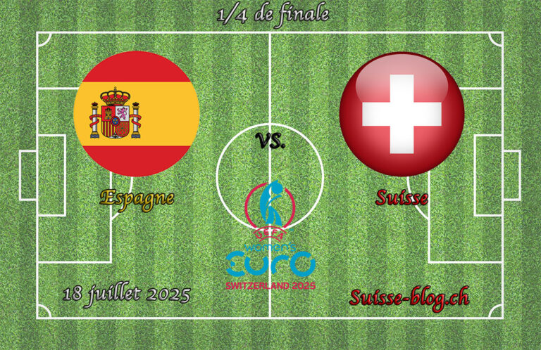 live streaming match Espagne Suisse Euro 2025